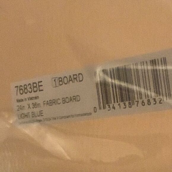 3' x 2' Bulletin Board Fabric Frameless Light Blue Oval 7683BE Quartet $150 New - Picture 9 of 10